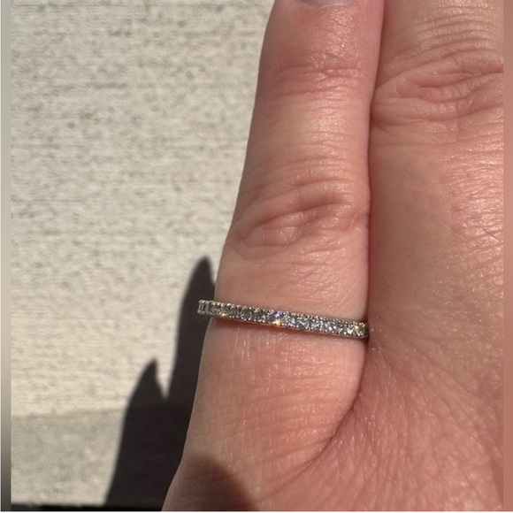 🌸NANO BUNNY🌸 DO NOT BUY. 1.7mm natural diamond full eternity ring size 6. ✨ - Picture 4 of 9